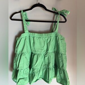 American Eagle Outfitters Light Green Tiered Camisole